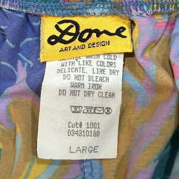 Vintage Ken Done Men’s Swim Shorts Size L Large Tropical Print Made in USA RARE - Picture 10 of 11